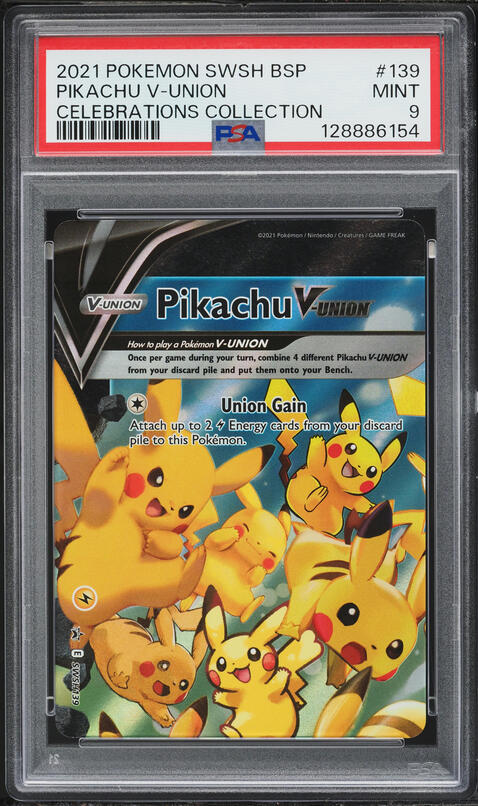 2021 Pokemon Sword & Shield Promo Celebrations Pikachu V-UNION
