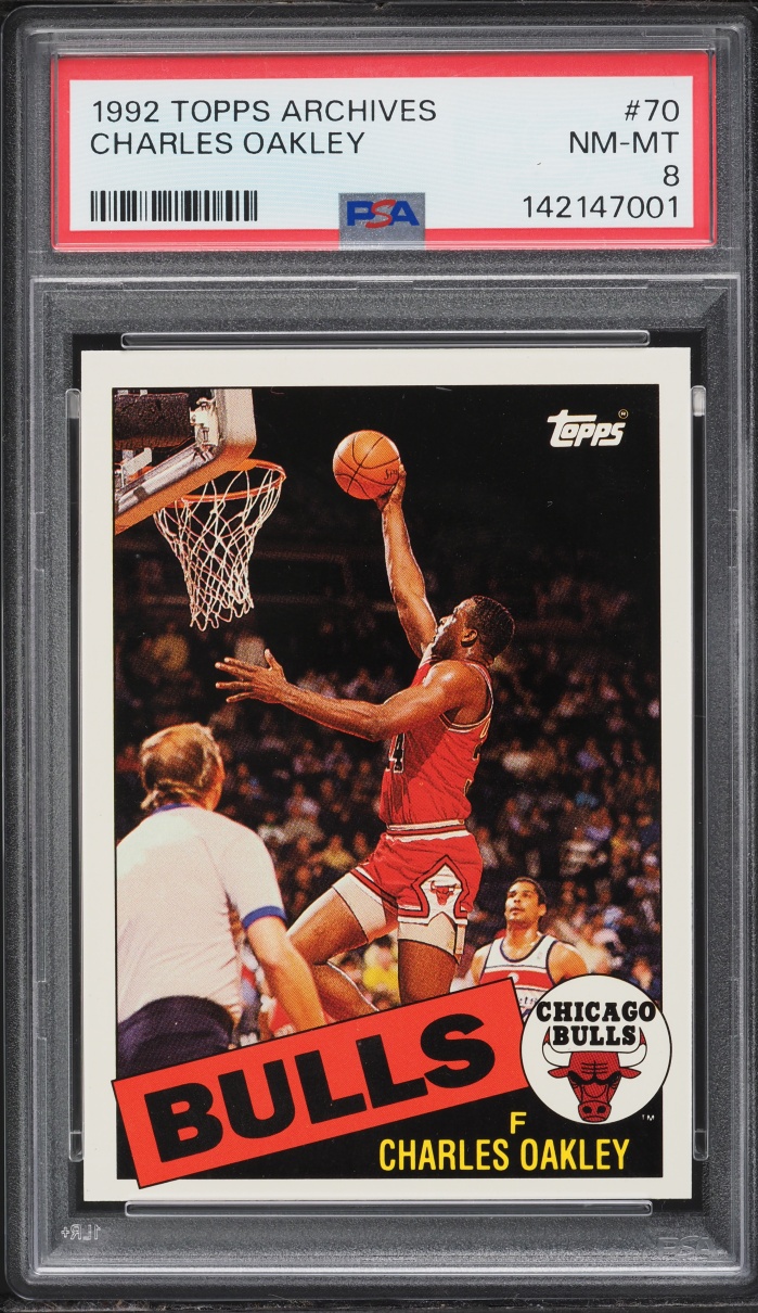 1992 Topps Archives Charles Oakley #70 PSA 8 NM-MT