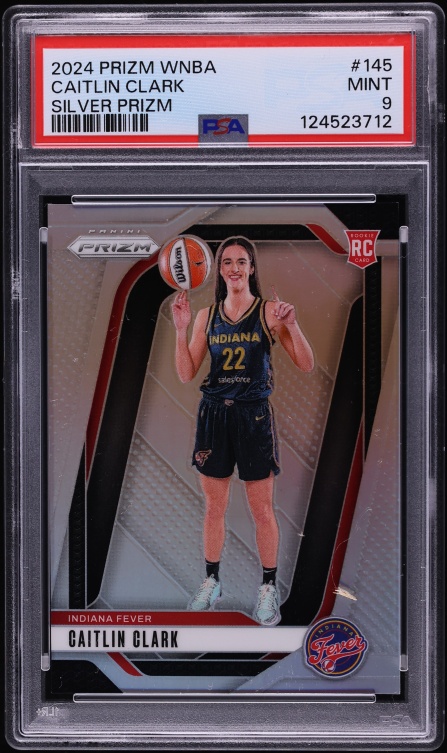 2024 Panini Prizm WNBA Silver Caitlin Clark ROOKIE #145 PSA 9 MINT