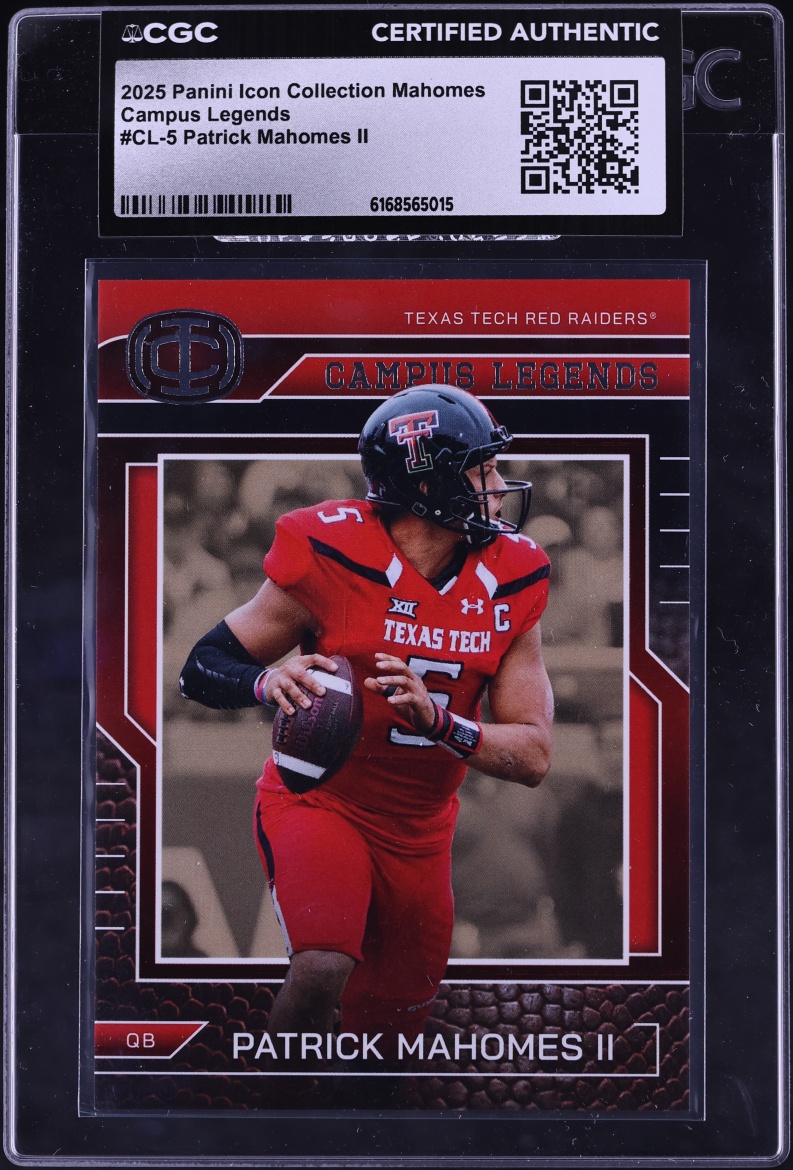 2025 Panini Icon Collection Mahomes Campus Legends Patrick Mahomes II # ...
