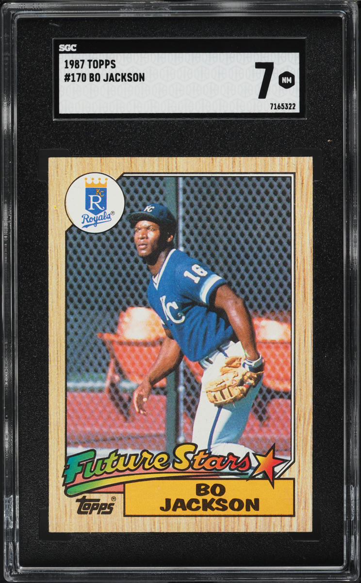 1987 Topps Bo Jackson ROOKIE #170 SGC 7 NRMT