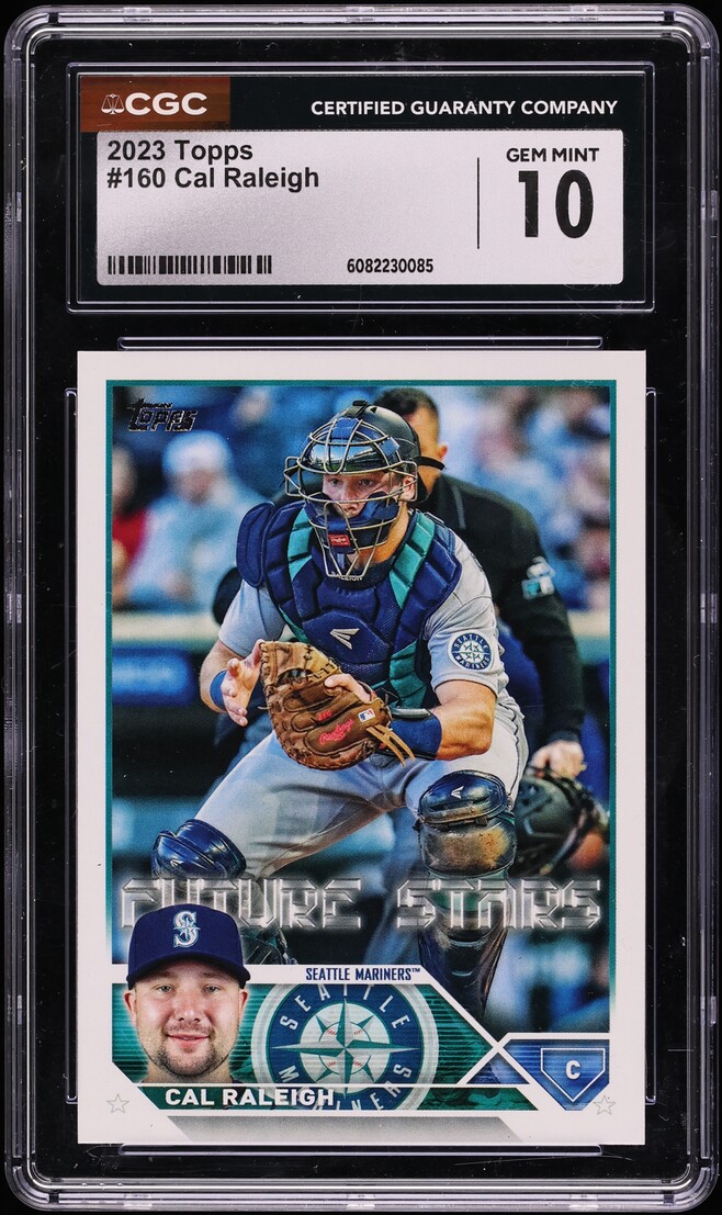 2023 Topps Cal Raleigh #160 CGC 10 GEM MINT