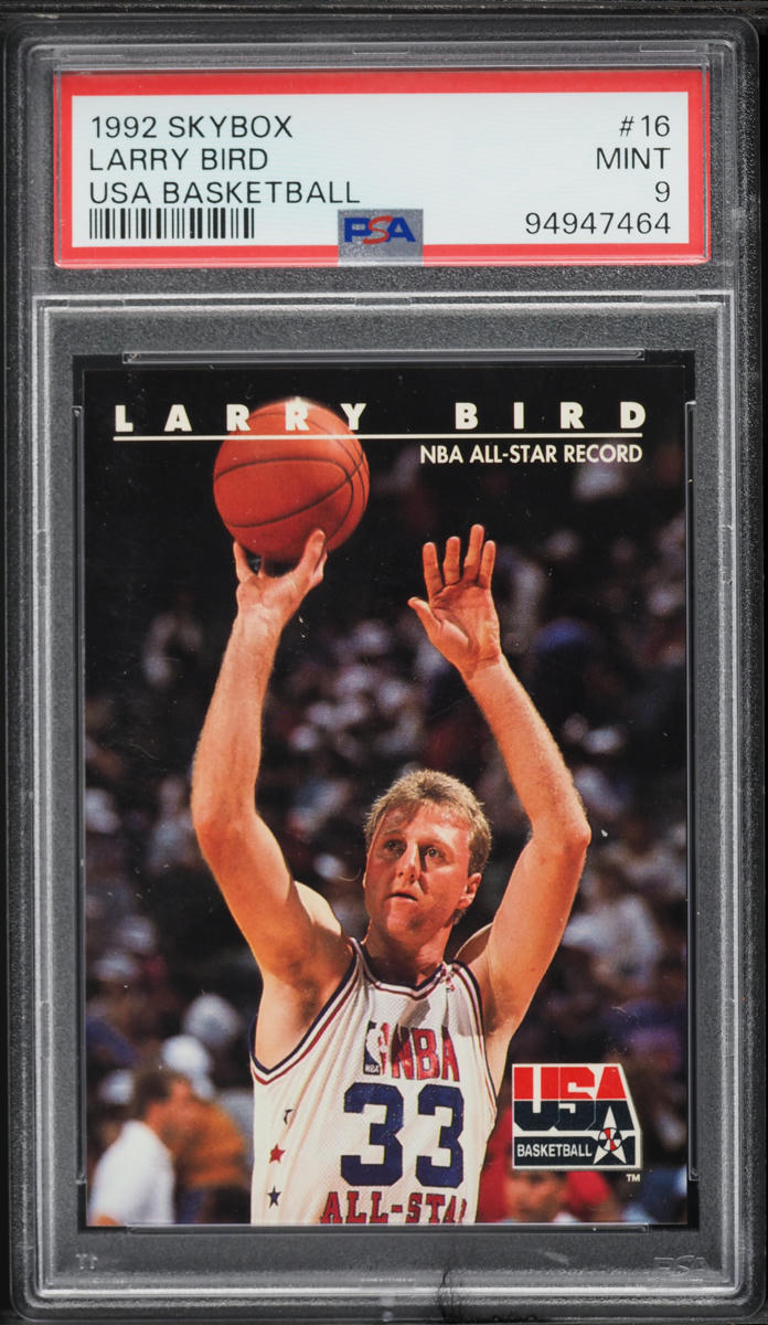 1992 Skybox USA Basketball Larry Bird #16 PSA 9 MINT