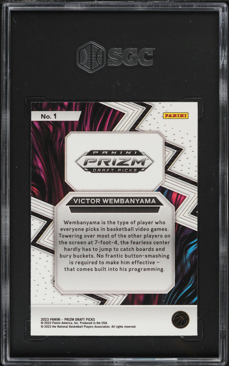 2023 Panini Prizm Draft Fearless Victor Wembanyama ROOKIE #1 SGC 10 GEM MINT
