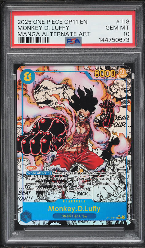 2025 One Piece Japanese Fist Of Divine Speed Alt Art Monkey D