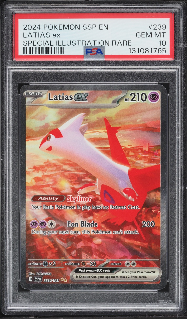 2024 Pokemon Scarlet & Violet Surging Sparks SIR Latias Ex #239 PSA 10 GEM MINT