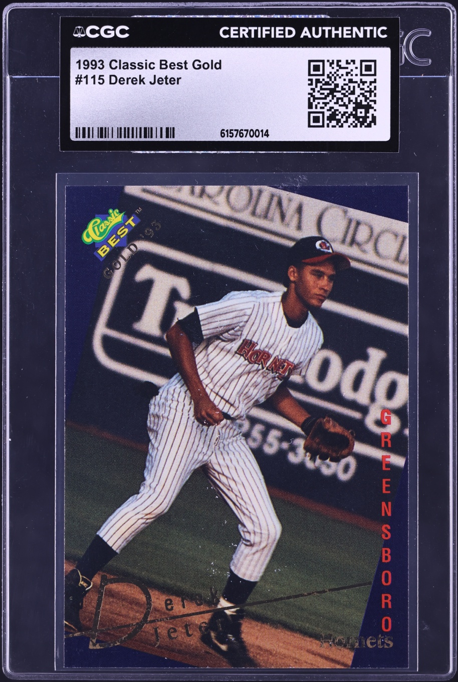 1993 Classic Best Gold Derek Jeter ROOKIE #115 CGC AUTH