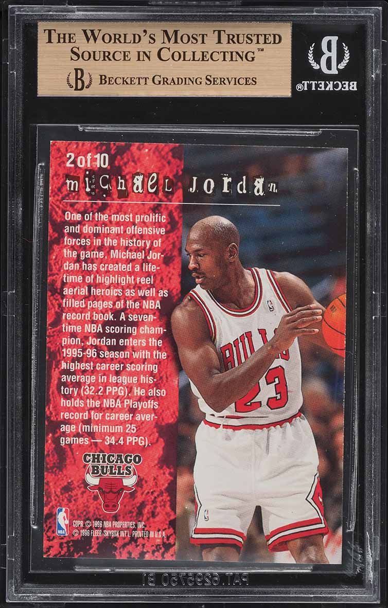 1995 Fleer Total O Michael Jordan #2 BGS 9.5 GEM MINT
