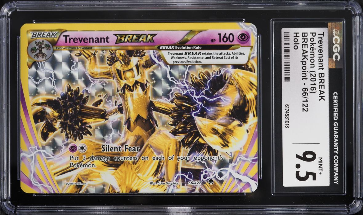 2016 Pokemon XY BREAKpoint Alt Art Trevenant BREAK #66 CGC 9.5 MINT+