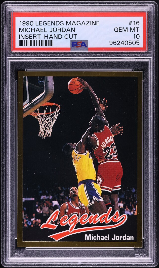 1990 Legends Magazine Insert Michael Jordan #16 PSA 10 GEM MINT