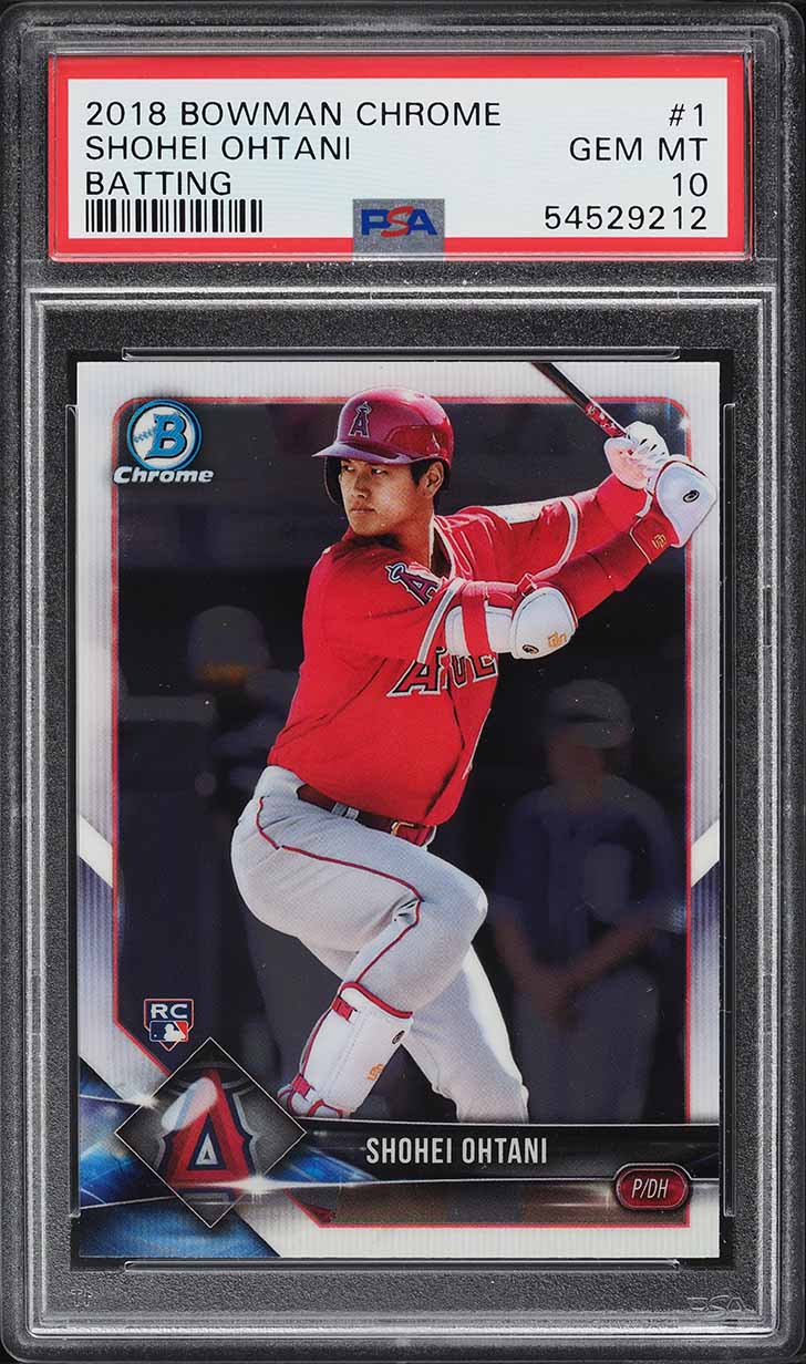 2022 Bowman Chrome Sapphire Orange Refractor Shohei Ohtani /75 #71