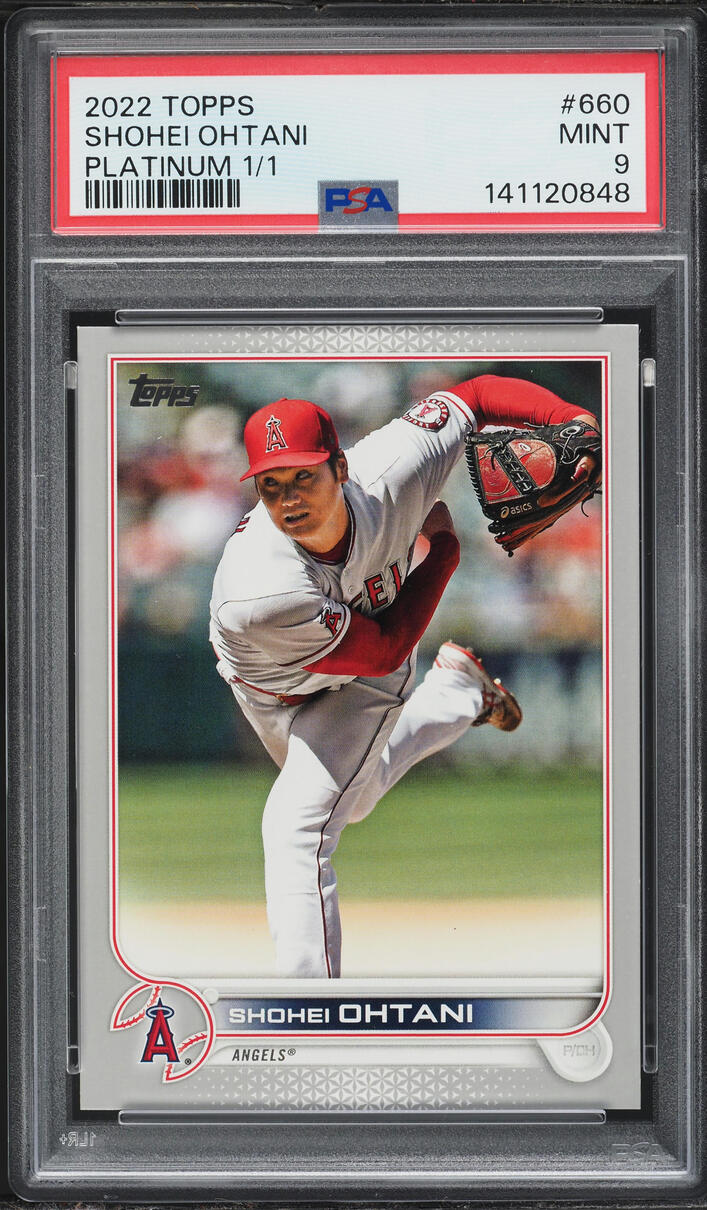 2022 Topps Platinum Shohei Ohtani 1/1 #660 PSA 9 MINT