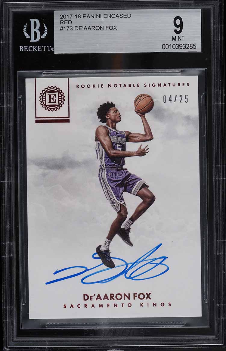 2017 Panini Prizm De'Aaron Fox ROOKIE #24 PSA 10 GEM MINT on