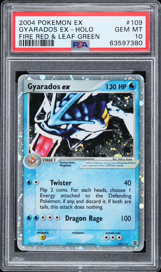 2004 Pokemon EX Fire Red & Leaf Green Holo Gyarados EX #109 PSA 10 GEM MINT