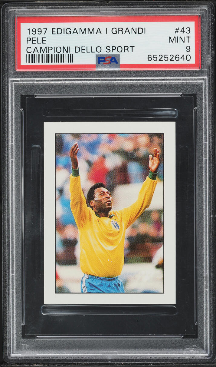 1997 Edigamma I Grandi Campioni Dello Sport Pele #43 PSA 9 MINT