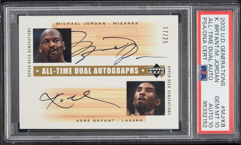 2001 SP Authentic Star Signatures Michael Jordan AUTO DNA 10