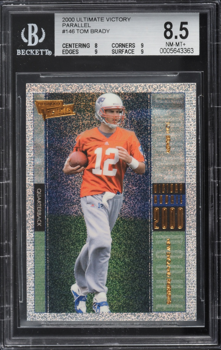 2000 Ultimate Victory Parallel Tom Brady ROOKIE #146 BGS 8.5 NM-MT+