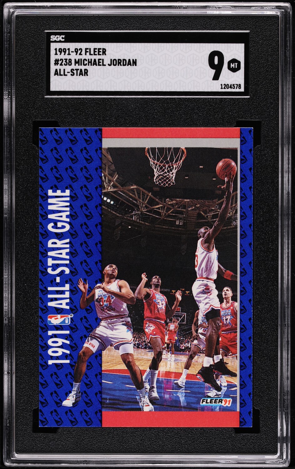 1991 Fleer All-Star Game Michael Jordan #238 SGC 9 MINT