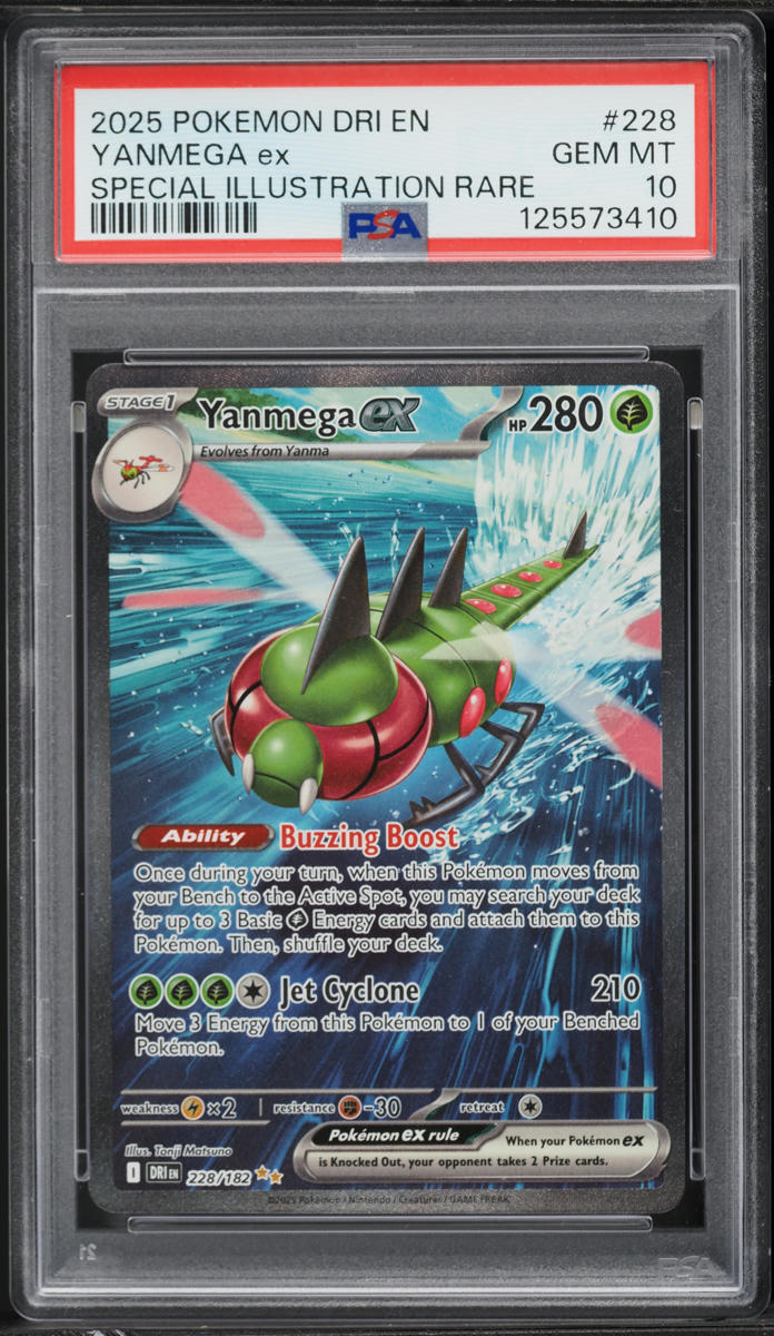 2025 Pokemon Scarlet & Violet Destined Rivals SIR Yanmega ex #228 PSA 10 GEM MINT