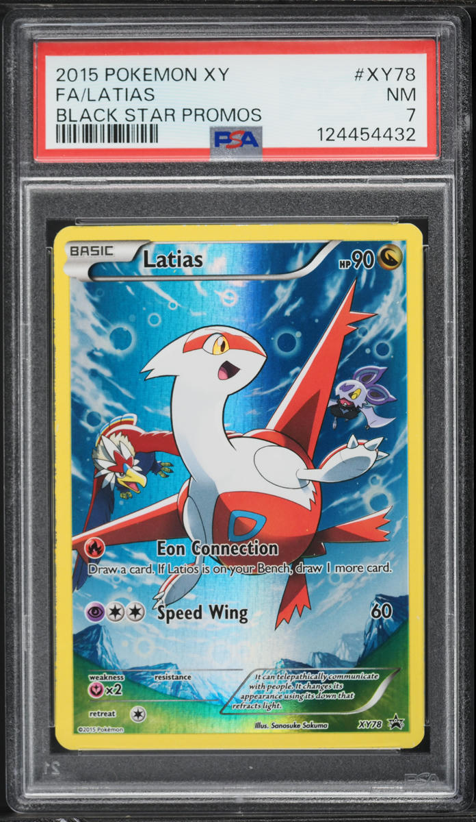 2015 Pokemon XY Promo Full Art Latias #XY78 PSA 7 NRMT