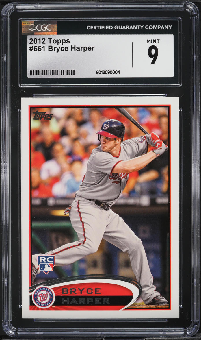 2012 Topps Bryce Harper ROOKIE #661 CGC 9 MINT