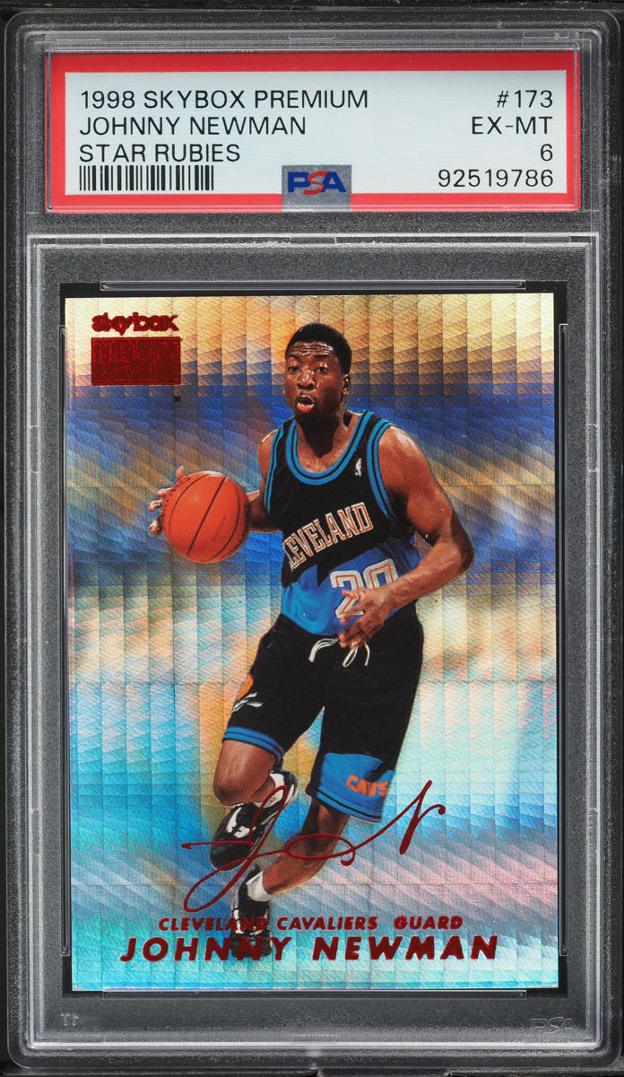 1998 Skybox Premium Star Rubies Johnny Newman /50 #173 PSA 6 EXMT