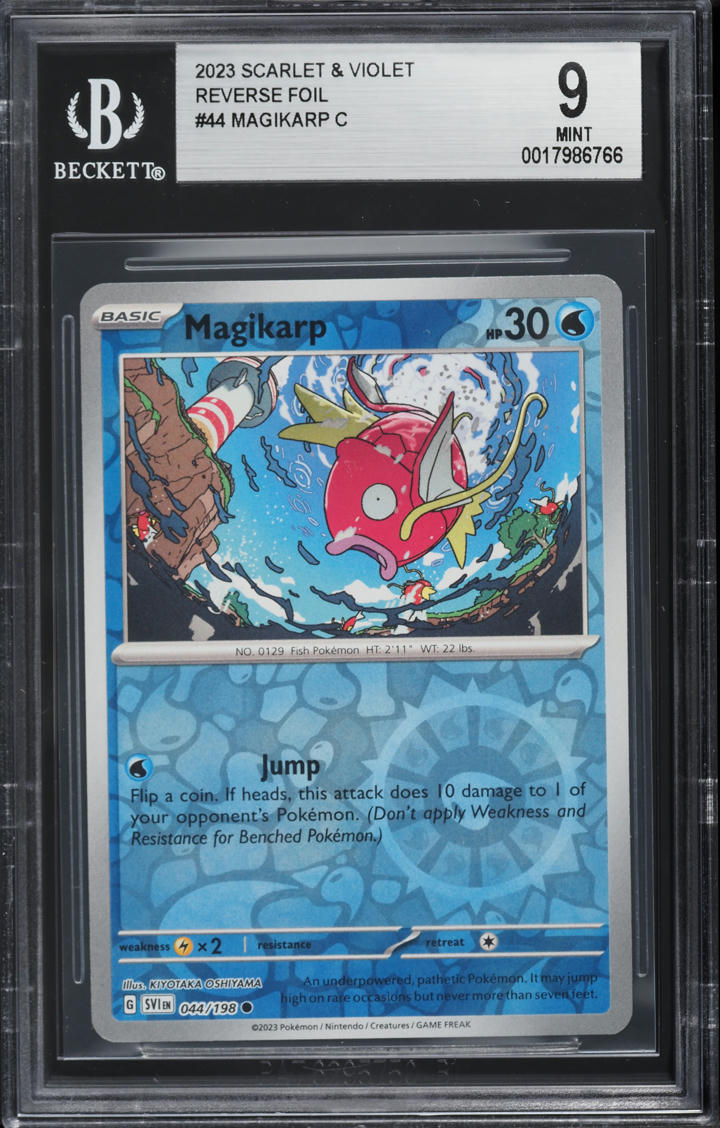 2023 Pokemon Scarlet & Violet Reverse Holo Magikarp #44 BGS 9 MINT