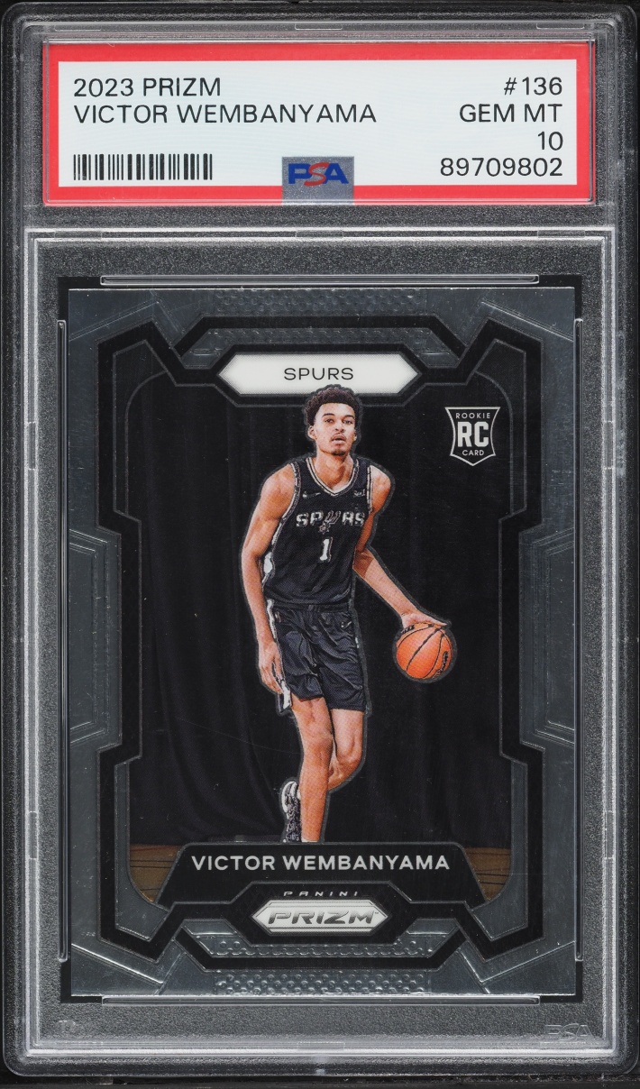 2023 Panini Prizm Victor Wembanyama ROOKIE #136 PSA 10 GEM MINT