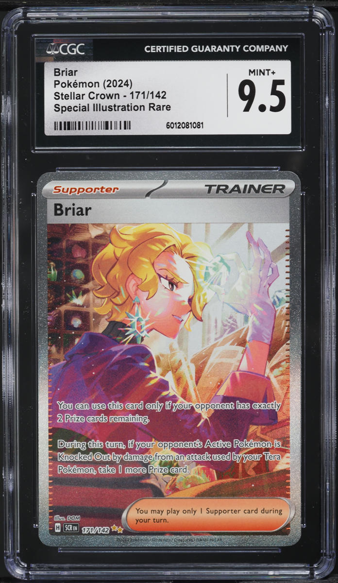 2024 Pokemon SV Stellar Crown Special Illustration Rare Briar #171 CGC 9.5 MINT+