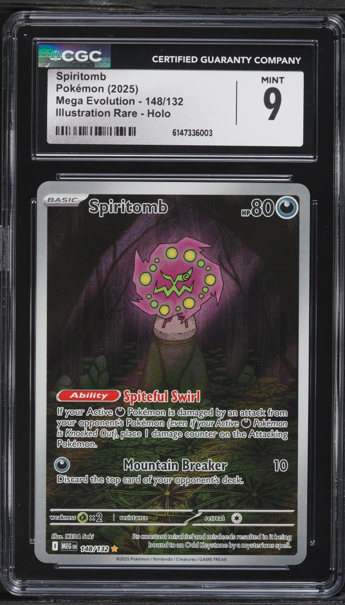 2025 Pokemon Mega Evolution IR Spiritomb #148 CGC 9 MINT