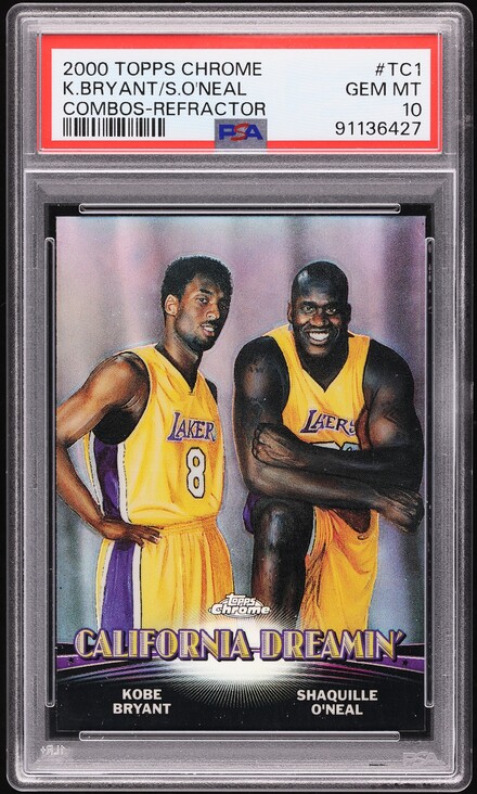 2008 Topps Chrome Xfractor Kobe Bryant w/ LeBron James /288