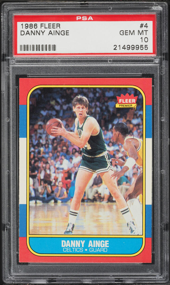 1986 Fleer Basketball Danny Ainge #4 PSA 10 GEM MINT