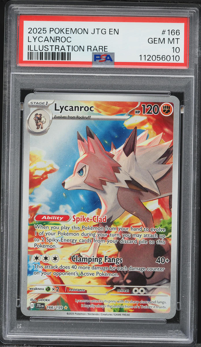 2025 Pokemon Scarlet & Violet Journey Together Full Art Lycanroc #166 PSA 10 GEM MINT