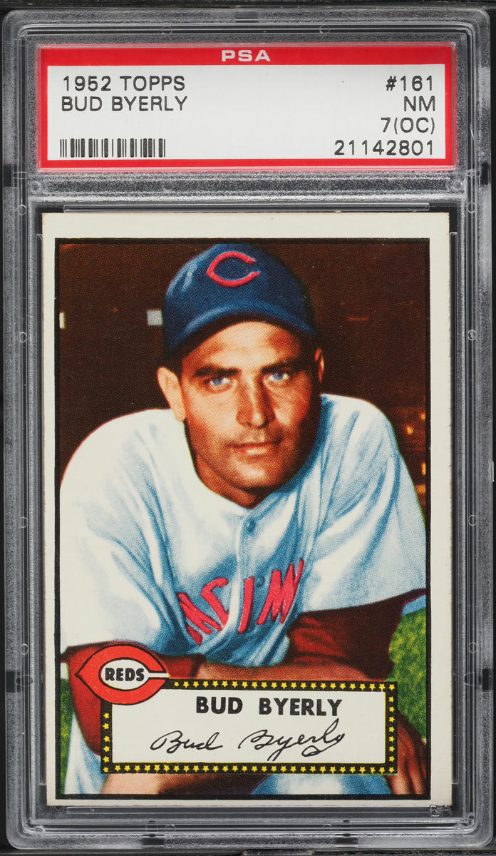 1952 Topps Bud Byerly #161 PSA 7(oc) NRMT