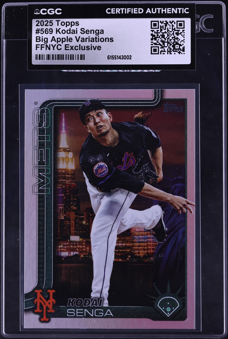 2025 Topps Big Apple Variation FFNYC Exclusive Kodai Senga #569 CGC AUTH
