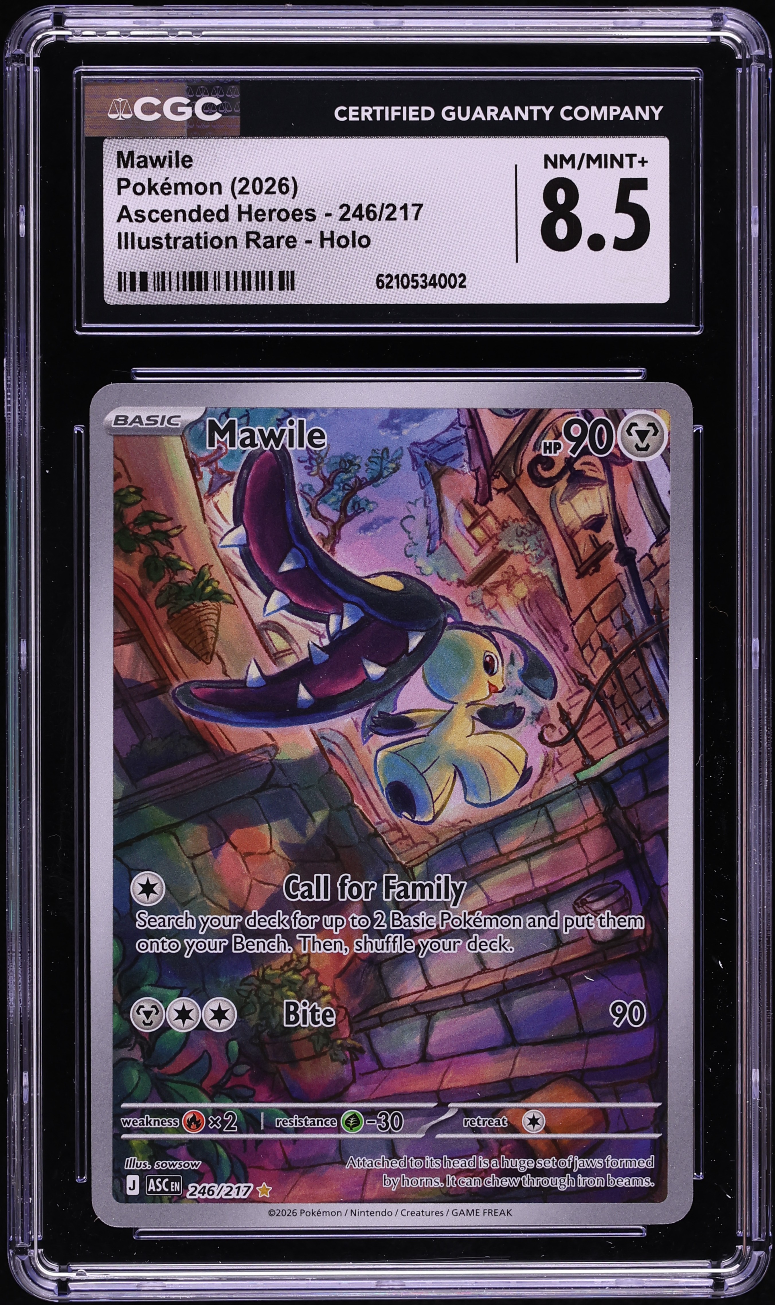 2026 Pokemon Mega Evolution Ascended Heroes IR Mawile #246 CGC 8.5 NM-MT+