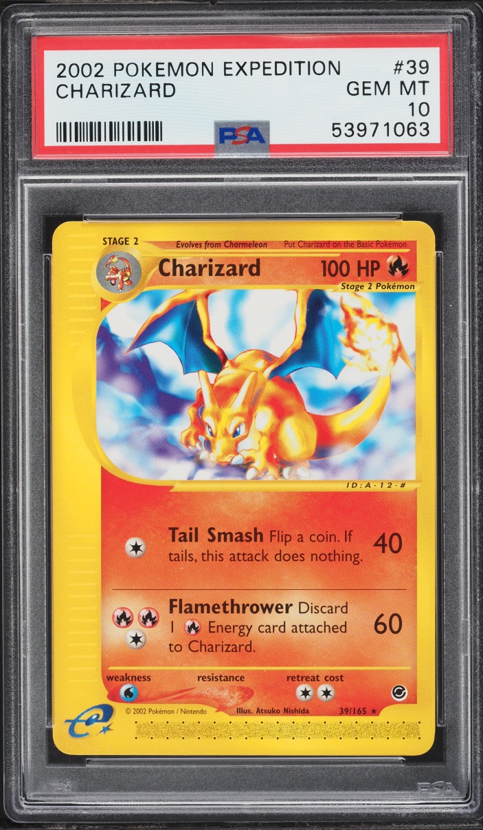 2002 Pokemon Expedition Charizard #39 PSA 10 GEM MINT