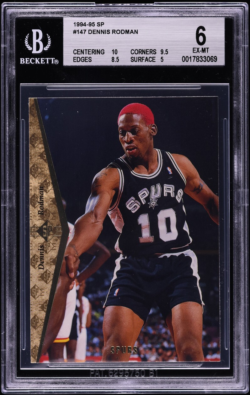 1994 SP Basketball Dennis Rodman #147 BGS 6 EXMT