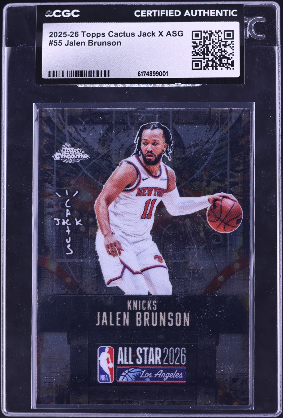 2025 Topps Cactus Jack X ASG Jalen Brunson #55 CGC AUTH