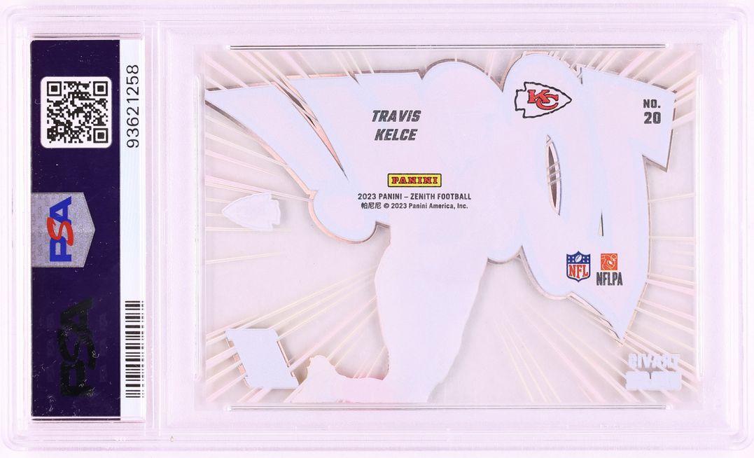 2023 Panini Zenith Zoom! Travis Kelce #20 PSA 10 GEM MINT