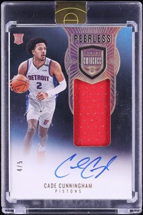 その他 cade cunningham RC patch auto 2021 Panini Flawless Vertical Cade Cunningham ROOKIE PATCH AUTO