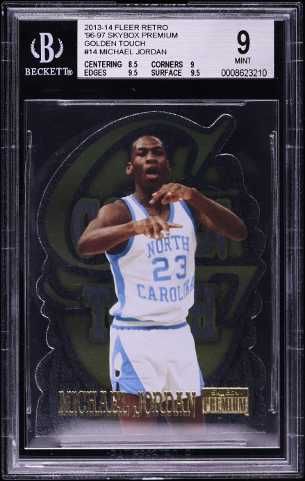 その他 1997 Skybox Premium Golden Touch die-cut 1997 Skybox Premium Golden Touch Die-Cut Allen Iverson #2GT PSA 7