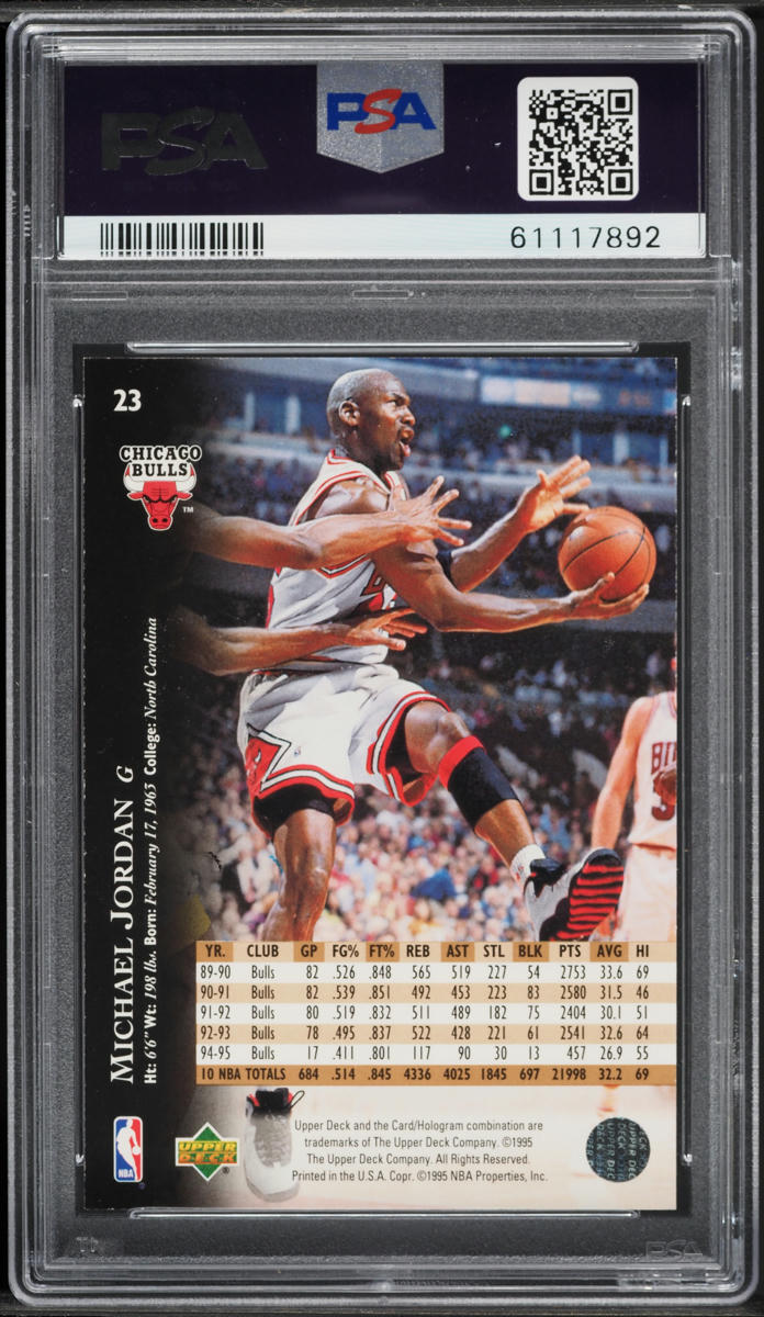 1995 Upper Deck Promo Michael Jordan #23 PSA 10 GEM MINT
