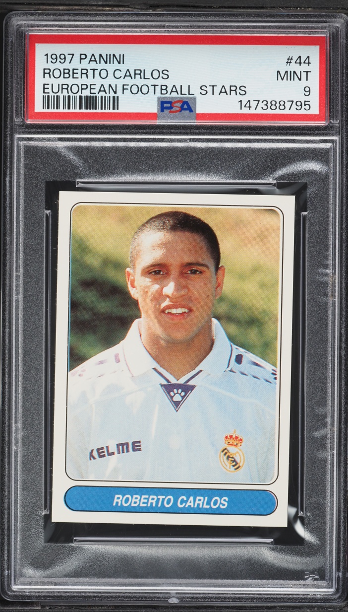 1997 Panini European Soccer Stars Roberto Carlos #44 PSA 9 MINT