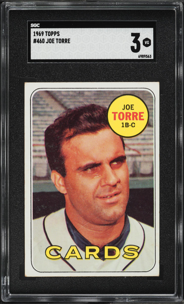 1969 Topps Joe Torre #460 SGC 3 VG
