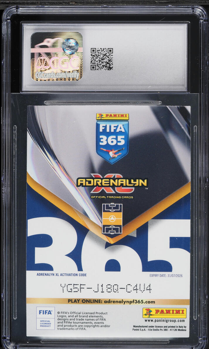 2026 Panini Adrenalyn XL FIFA 365 Fans' Favourite Florian Wirtz #FAN25 CGC 10 GEM MINT