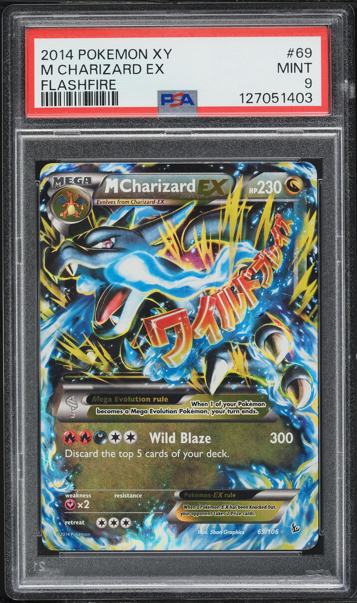 2014 Pokemon XY Flashfire M Charizard EX #69 PSA 9 MINT