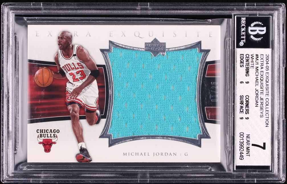 2004 Exquisite Collection Extra Jersey White Michael Jordan PATCH 1/25 ...