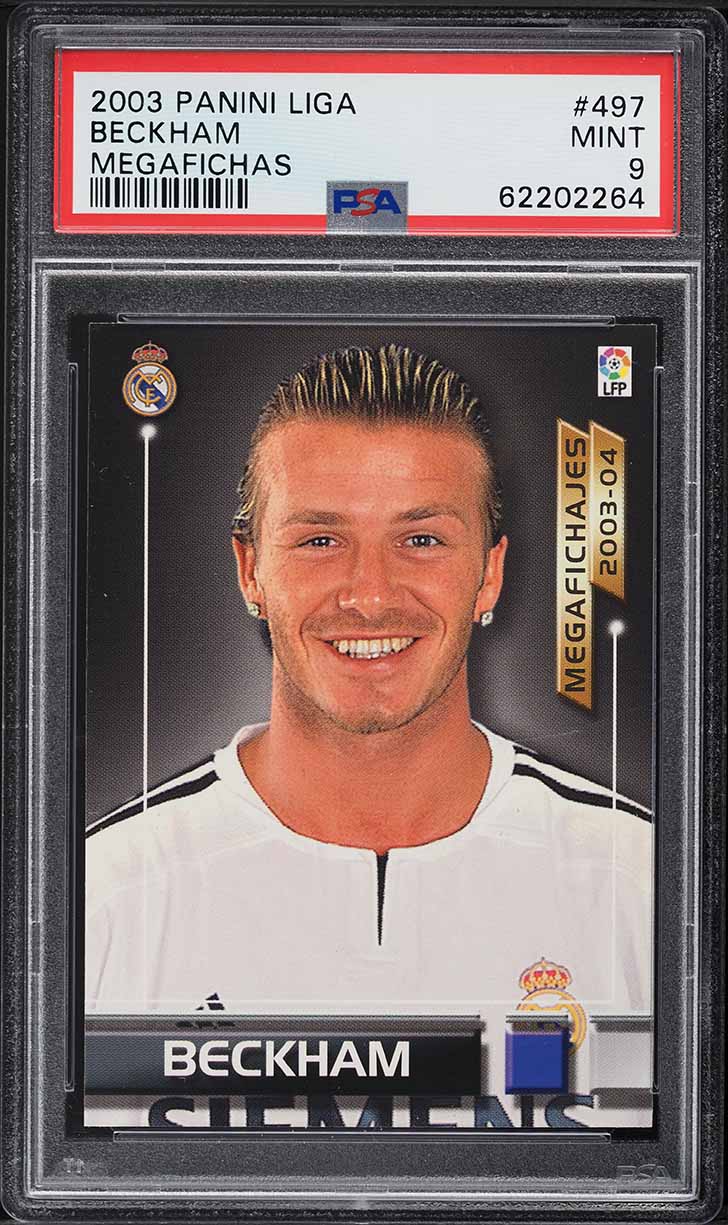 2020 Panini Prizm Premier League Club Purple David Beckham AUTO