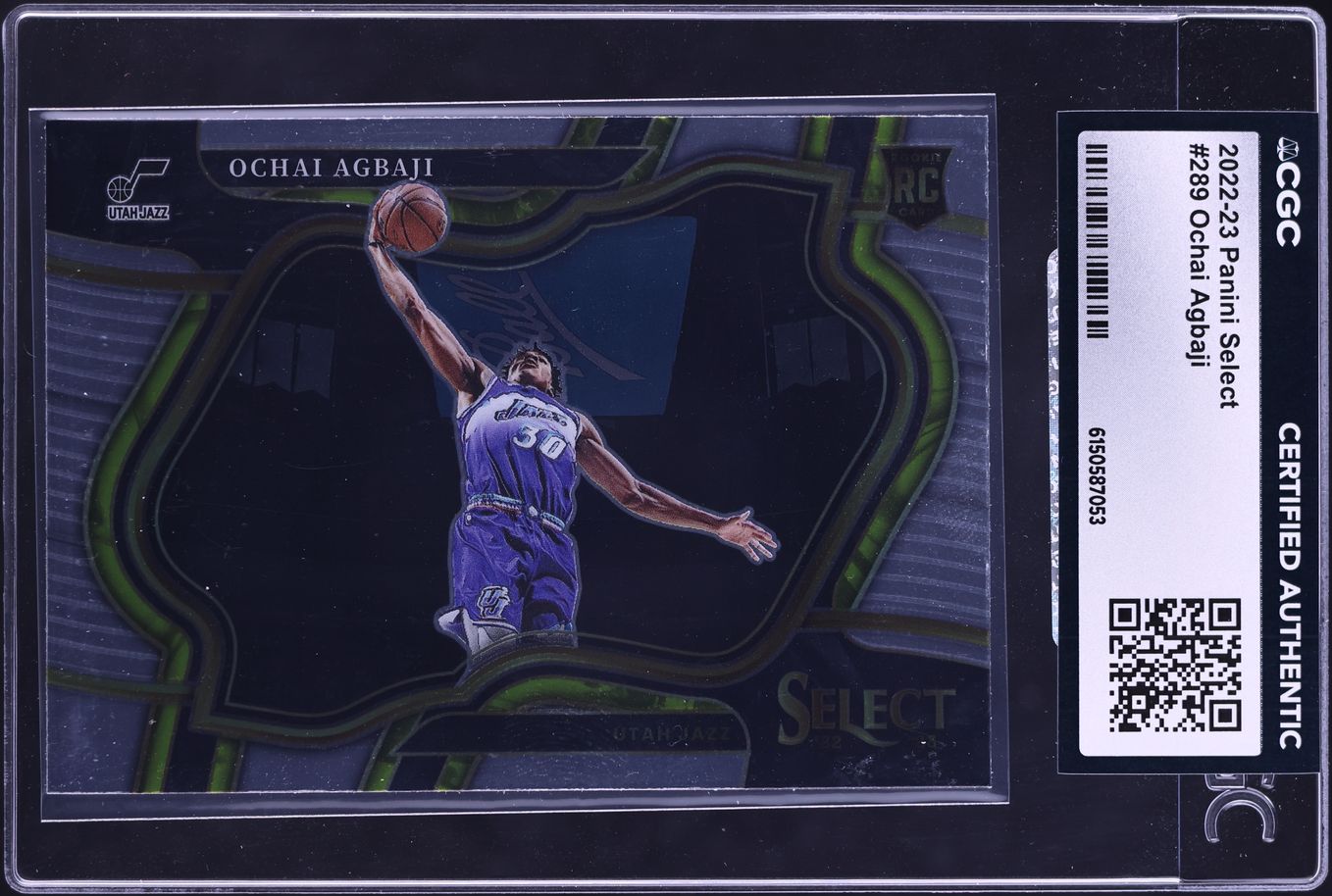 2022 Select Courtside Ochai Agbaji ROOKIE #289 CGC AUTH